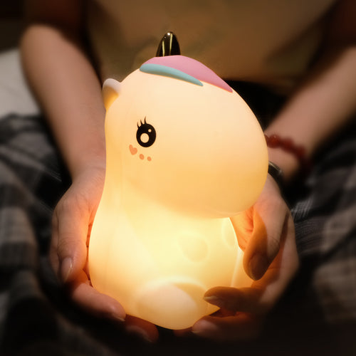 Creative USB Rechargeable Colorful Unicorn Night Light