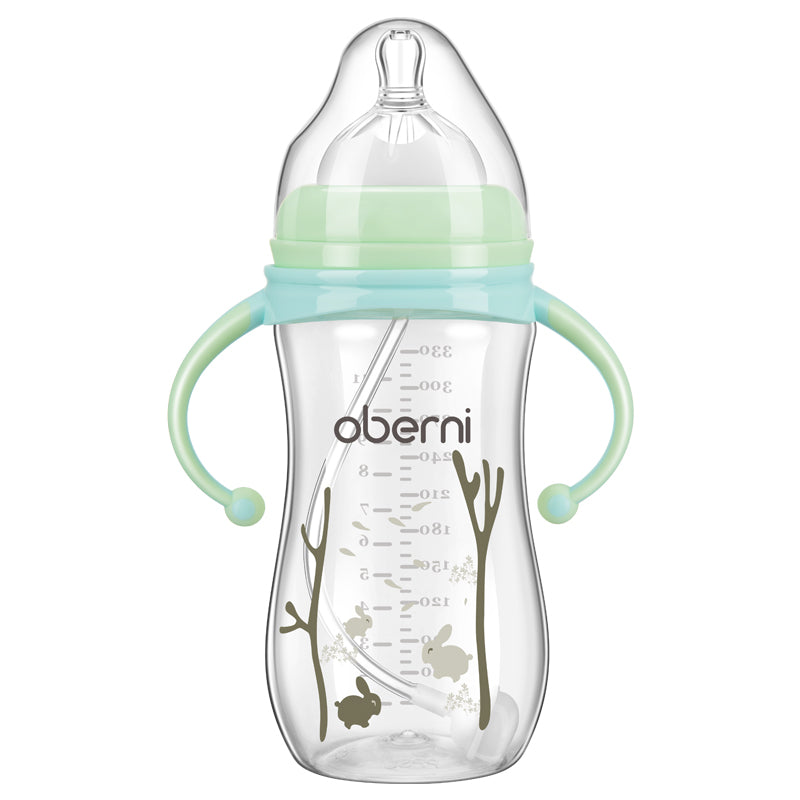 Childrens Wide Neck Bottle with Handle, Anti-Colic Design