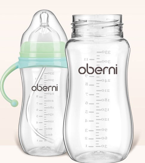 Childrens Wide Neck Bottle with Handle, Anti-Colic Design