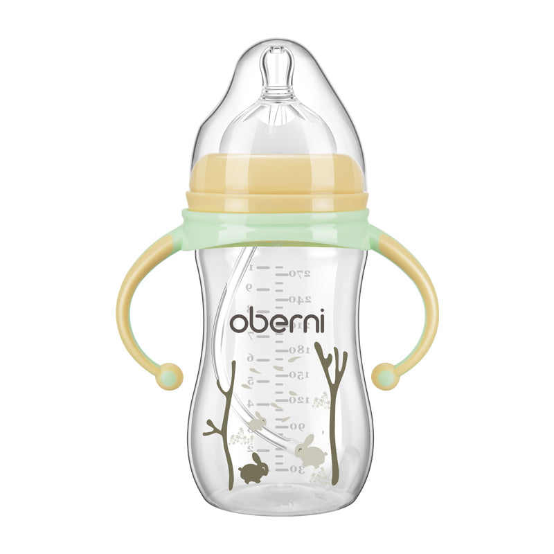 Childrens Wide Neck Bottle with Handle, Anti-Colic Design