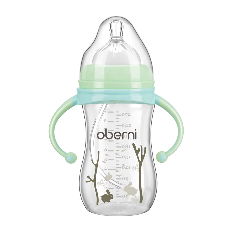 Childrens Wide Neck Bottle with Handle, Anti-Colic Design