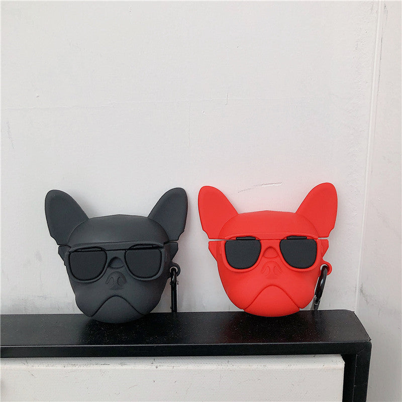 Cute Bulldog AirPods Case for Apple Wireless Earphones