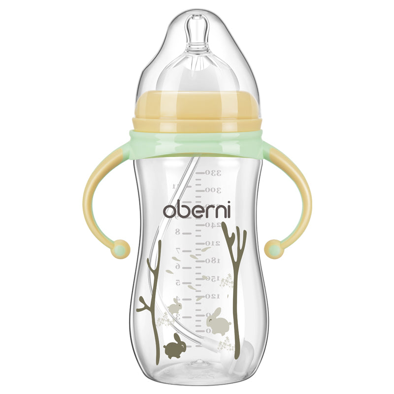 Childrens Wide Neck Bottle with Handle, Anti-Colic Design